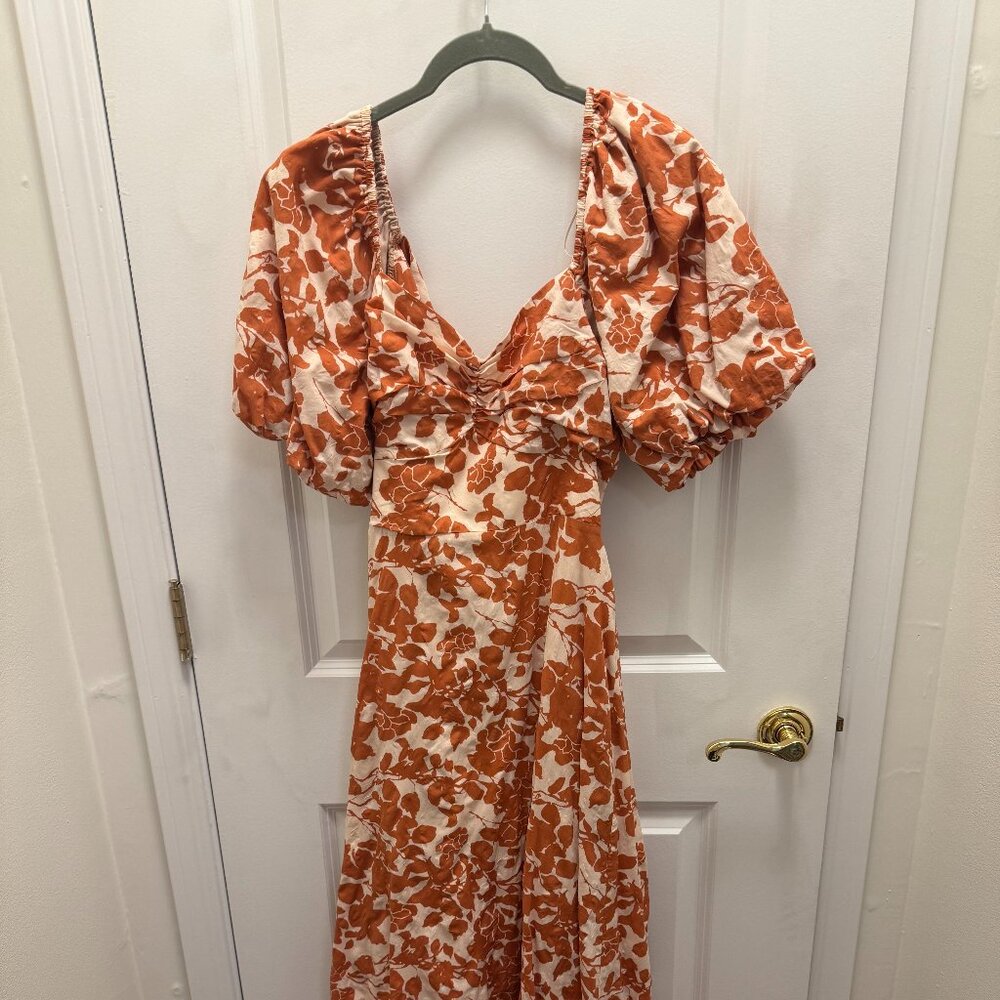 Free the Roses Cutout Maxi Dress